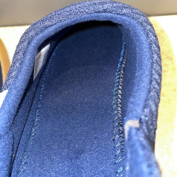 TOMS Ezra Slipper Scuff Waffle Knit Indoor Outdoor Cushioned Insole Navy W9 - Picture 5 of 8